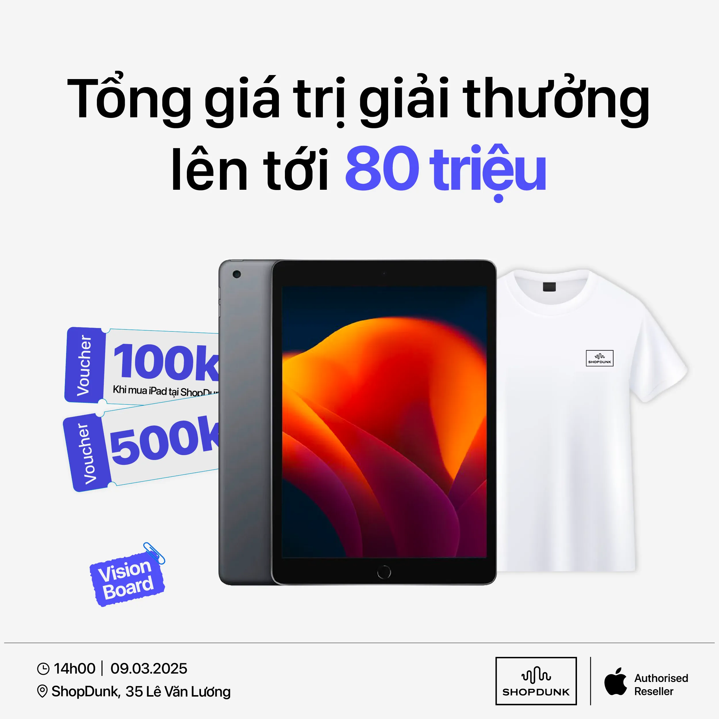 Quà tặng giá trị dành cho các bạn tham dự sự kiện